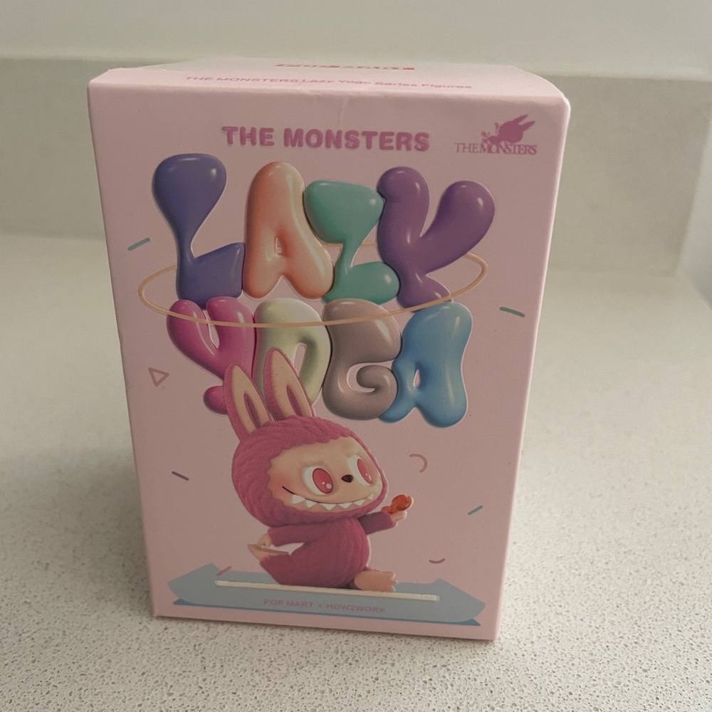 POP MART The Monsters Lazy Yoga Lay Down Labubu - open bottom, sealed figure